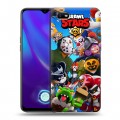 Дизайнерский силиконовый с усиленными углами чехол для OPPO A1k Brawl Stars