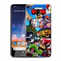 Дизайнерский пластиковый чехол для Nokia 2.2 Brawl Stars