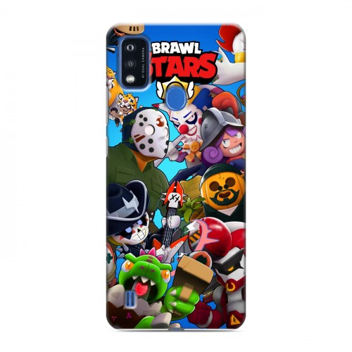 Дизайнерский силиконовый чехол для ZTE Blade A51 Brawl Stars