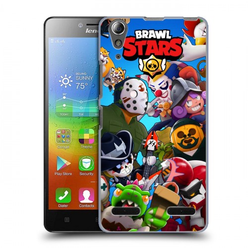 Дизайнерский пластиковый чехол для Lenovo A6000 Brawl Stars