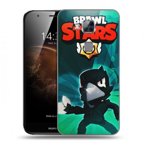 Дизайнерский пластиковый чехол для Huawei G8 Brawl Stars