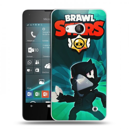 Дизайнерский пластиковый чехол для Microsoft Lumia 550 Brawl Stars