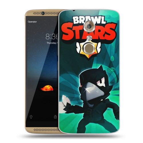 Дизайнерский пластиковый чехол для ZTE Axon 7 Brawl Stars