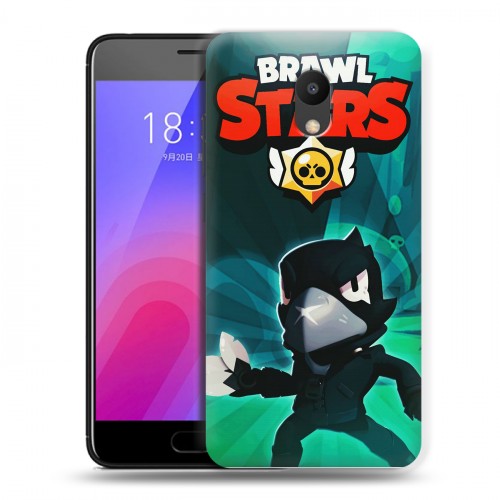 Дизайнерский пластиковый чехол для Meizu M6 Brawl Stars