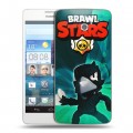 Дизайнерский пластиковый чехол для Huawei Ascend D2 Brawl Stars