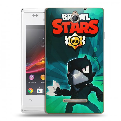 Дизайнерский пластиковый чехол для Sony Xperia E Brawl Stars