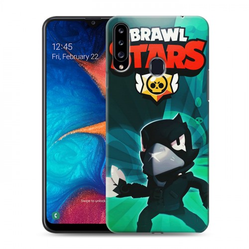 Дизайнерский пластиковый чехол для Samsung Galaxy A20s Brawl Stars