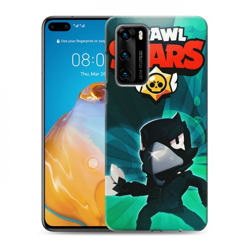 Дизайнерский пластиковый чехол для Huawei P40 Brawl Stars