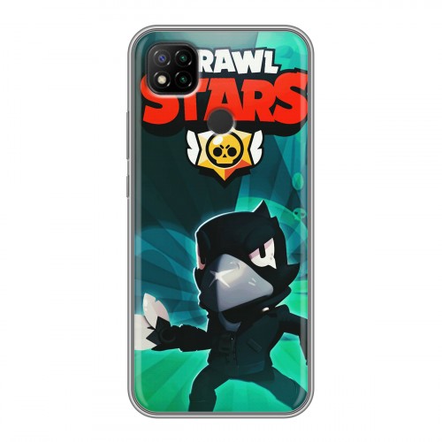 Дизайнерский силиконовый чехол для Xiaomi RedMi 9C Brawl Stars