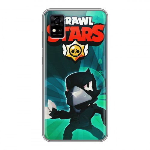 Дизайнерский силиконовый чехол для ZTE Blade A31 Brawl Stars