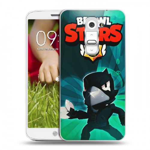 Дизайнерский пластиковый чехол для LG Optimus G2 mini Brawl Stars