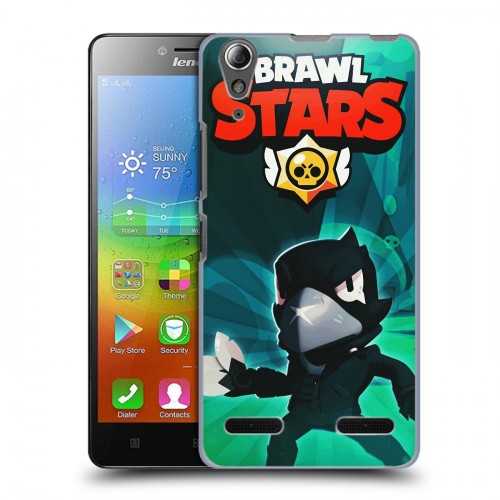 Дизайнерский пластиковый чехол для Lenovo A6000 Brawl Stars