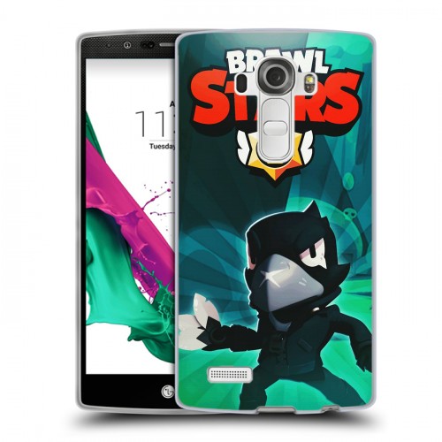 Дизайнерский пластиковый чехол для LG G4 Brawl Stars