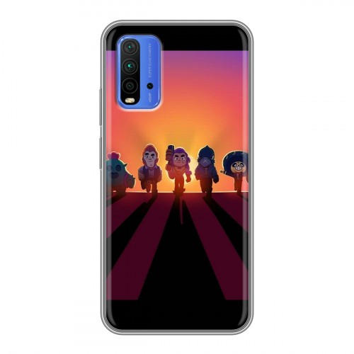 Дизайнерский силиконовый чехол для Xiaomi RedMi 9T Brawl Stars