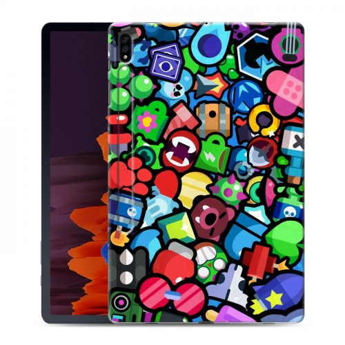 Дизайнерский силиконовый чехол для Samsung Galaxy Tab S7 Plus Brawl Stars