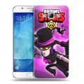 Дизайнерский пластиковый чехол для Samsung Galaxy A8 Brawl Stars