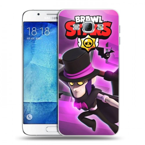 Дизайнерский пластиковый чехол для Samsung Galaxy A8 Brawl Stars