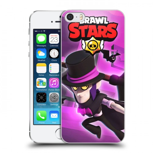 Дизайнерский пластиковый чехол для Iphone 5s Brawl Stars