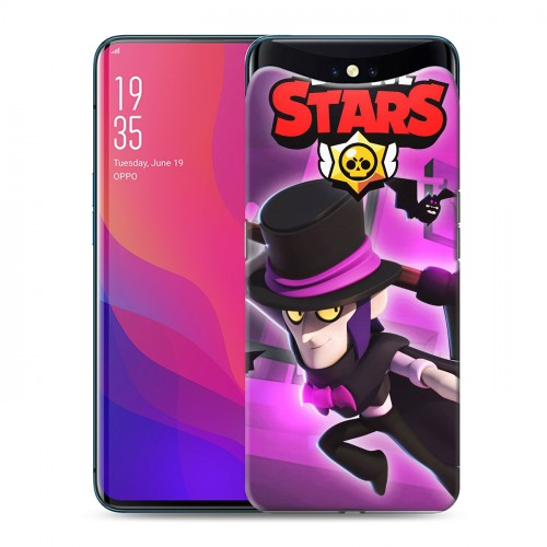 Дизайнерский силиконовый чехол для OPPO Find X Brawl Stars