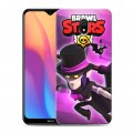 Дизайнерский силиконовый с усиленными углами чехол для Xiaomi RedMi 8A Brawl Stars