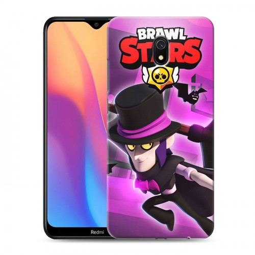 Дизайнерский силиконовый с усиленными углами чехол для Xiaomi RedMi 8A Brawl Stars