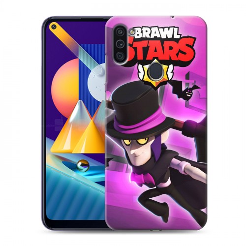 Дизайнерский пластиковый чехол для Samsung Galaxy M11 Brawl Stars