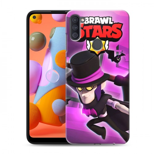 Дизайнерский силиконовый с усиленными углами чехол для Samsung Galaxy A11 Brawl Stars