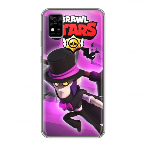 Дизайнерский силиконовый чехол для ZTE Blade A31 Brawl Stars