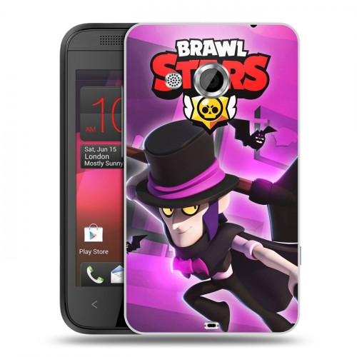 Дизайнерский пластиковый чехол для HTC Desire 200 Brawl Stars