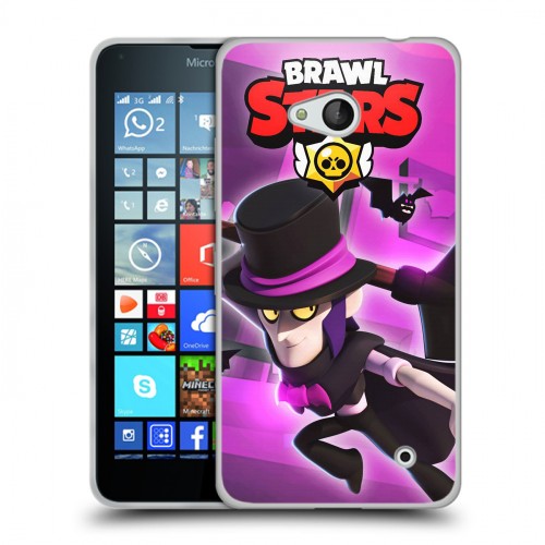 Дизайнерский пластиковый чехол для Microsoft Lumia 640 Brawl Stars