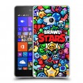 Дизайнерский пластиковый чехол для Microsoft Lumia 540 Brawl Stars