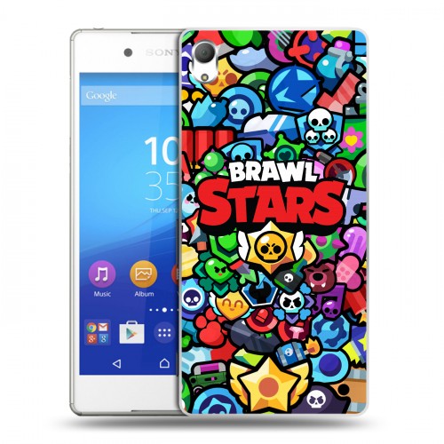 Дизайнерский пластиковый чехол для Sony Xperia Z3+ Brawl Stars