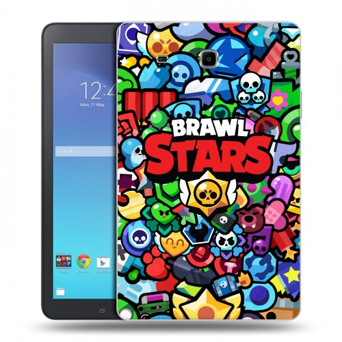 Дизайнерский силиконовый чехол для Samsung Galaxy Tab E 9.6 Brawl Stars