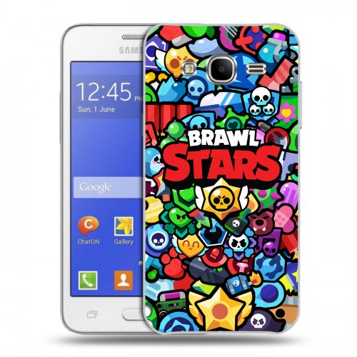 Дизайнерский силиконовый чехол для Samsung Galaxy J7 Brawl Stars