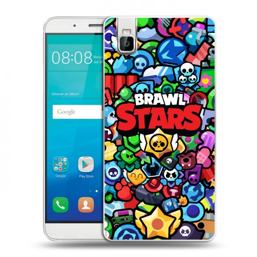 Дизайнерский пластиковый чехол для Huawei ShotX Brawl Stars