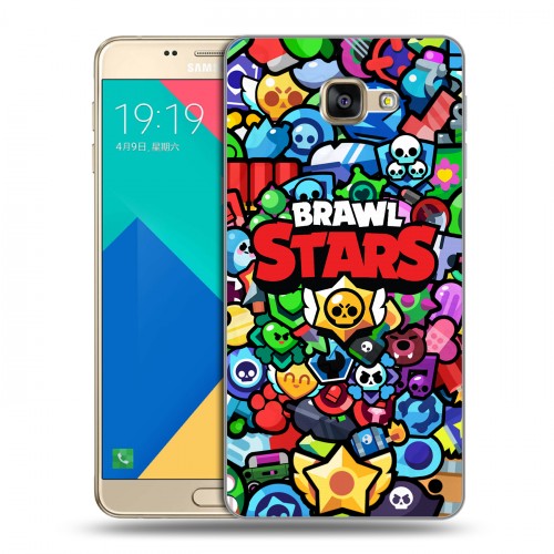 Дизайнерский силиконовый чехол для Samsung Galaxy A9 Brawl Stars