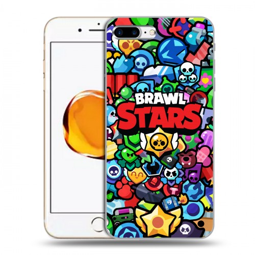 Дизайнерский пластиковый чехол для Iphone 7 Plus / 8 Plus Brawl Stars