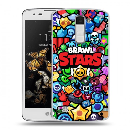 Дизайнерский пластиковый чехол для LG K8 Brawl Stars