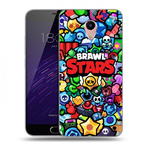 Дизайнерский пластиковый чехол для Meizu M3 Max Brawl Stars