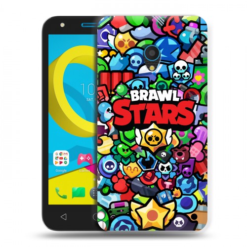 Дизайнерский пластиковый чехол для Alcatel U5 Brawl Stars