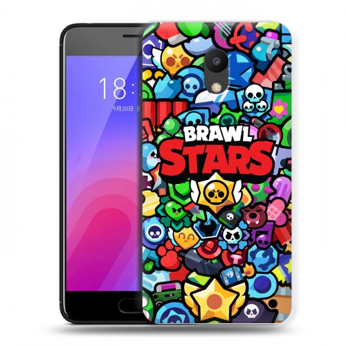 Дизайнерский пластиковый чехол для Meizu M6 Brawl Stars