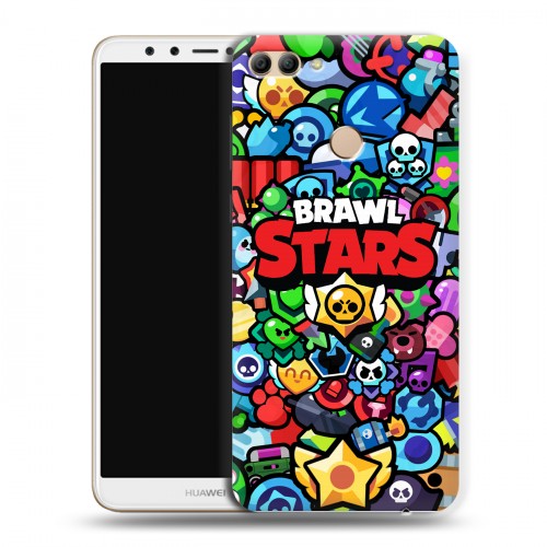 Дизайнерский пластиковый чехол для Huawei Y9 (2018) Brawl Stars