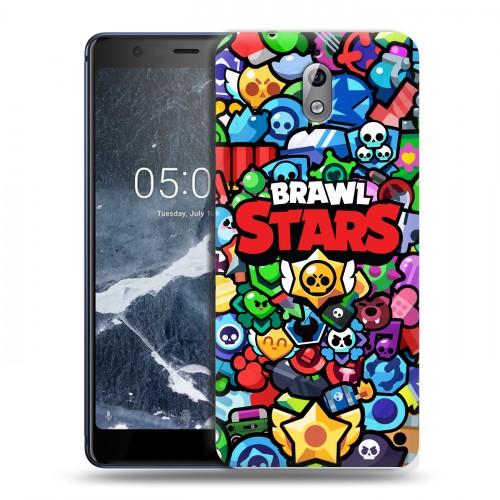 Дизайнерский силиконовый чехол для Nokia 3.1 Brawl Stars