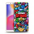 Дизайнерский пластиковый чехол для Xiaomi RedMi 6A Brawl Stars