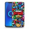 Дизайнерский силиконовый чехол для Alcatel 5V Brawl Stars