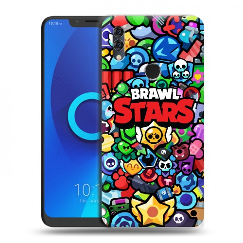 Дизайнерский силиконовый чехол для Alcatel 5V Brawl Stars