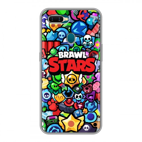 Дизайнерский силиконовый чехол для OPPO AX7 Brawl Stars