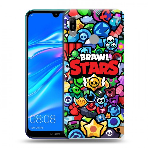 Дизайнерский пластиковый чехол для Huawei Y6 (2019) Brawl Stars