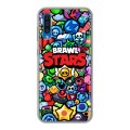 Дизайнерский силиконовый чехол для Samsung Galaxy A50 Brawl Stars