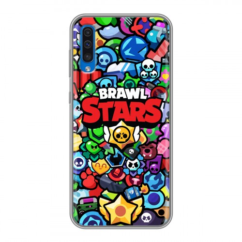 Дизайнерский силиконовый чехол для Samsung Galaxy A50 Brawl Stars